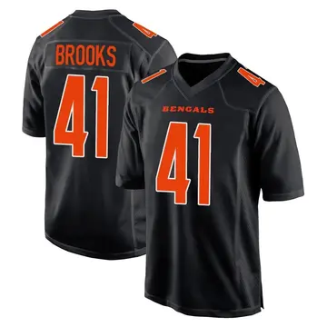 Men's Cincinnati Bengals Nate Brooks Black Game Fashion Jersey By Nike