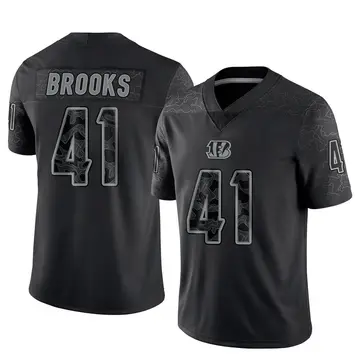 Men's Cincinnati Bengals Nate Brooks Black Limited Reflective Jersey By Nike