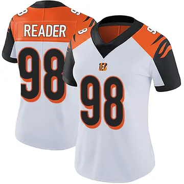 D.J. Reader Cincinnati Bengals Game-Used #98 White Jersey vs