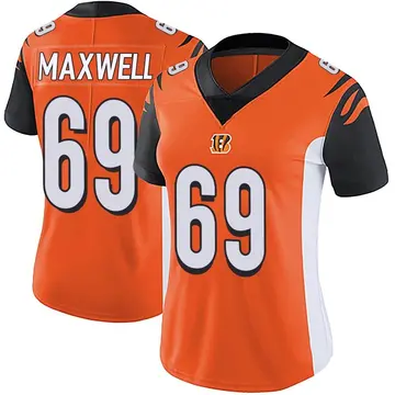 Women's Cincinnati Bengals Devonnsha Maxwell Orange Limited Vapor Untouchable Jersey By Nike