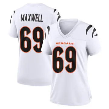 Women's Cincinnati Bengals Devonnsha Maxwell White Game Jersey By Nike