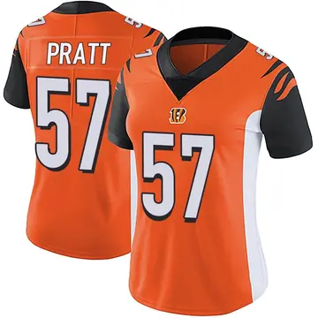 Youth Cincinnati Bengals #57 Germaine Pratt Limited Silver Inverted Legend  100th Season Football Jersey Size S