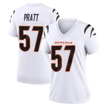 Youth Cincinnati Bengals #57 Germaine Pratt Limited Silver Inverted Legend  100th Season Football Jersey Size S