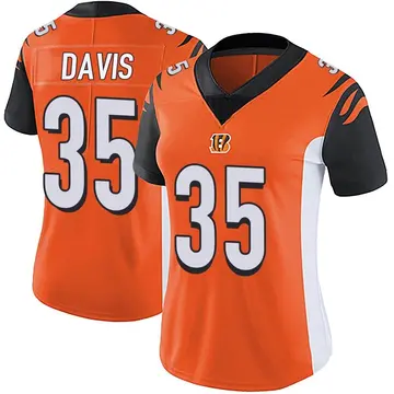 Jalen Davis 35 Cincinnati Bengals Super Bowl LVII Champions Men Game Jersey  - Black - Bluefink