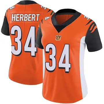 Women's Cincinnati Bengals Khalil Herbert Orange Limited Vapor Untouchable Jersey By Nike