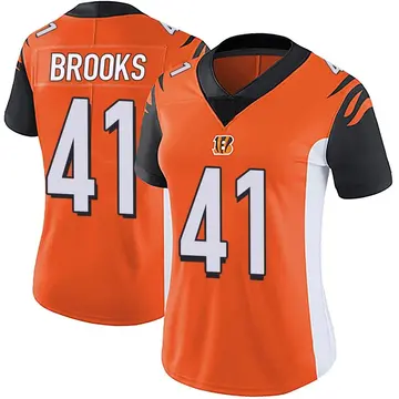 Women's Cincinnati Bengals Nate Brooks Orange Limited Vapor Untouchable Jersey By Nike