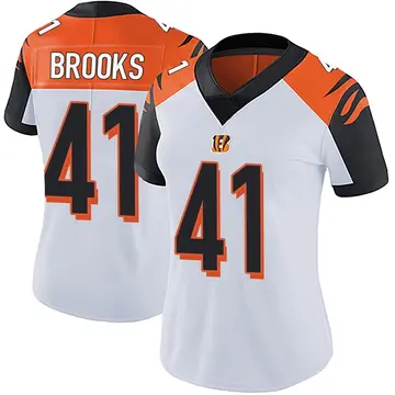 Women's Cincinnati Bengals Nate Brooks White Limited Vapor Untouchable Jersey By Nike