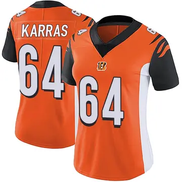 Ted Karras Men's Nike White Cincinnati Bengals Game Custom Jersey Size: 3XL