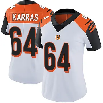 Ted Karras Men's Nike White Cincinnati Bengals Game Custom Jersey Size: 3XL