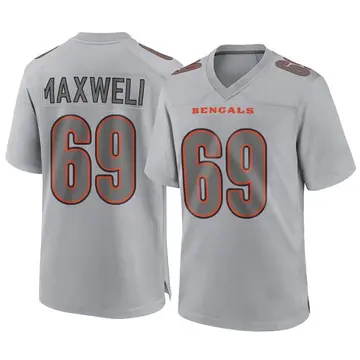 Youth Cincinnati Bengals Devonnsha Maxwell Gray Game Atmosphere Fashion Jersey By Nike