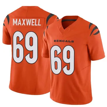 Youth Cincinnati Bengals Devonnsha Maxwell Orange Limited Vapor F.U.S.E. Jersey By Nike