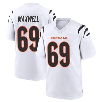 Youth Cincinnati Bengals Devonnsha Maxwell White Game Jersey By Nike