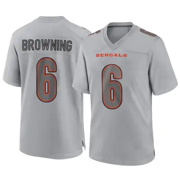 Youth Jake Browning Cincinnati Bengals Legend Silver Super Bowl LVI Bound  Jersey