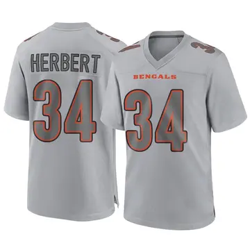 Youth Cincinnati Bengals Khalil Herbert Gray Game Atmosphere Fashion Jersey By Nike