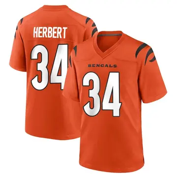 Youth Cincinnati Bengals Khalil Herbert Orange Game Jersey By Nike