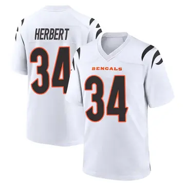 Youth Cincinnati Bengals Khalil Herbert White Game Jersey By Nike