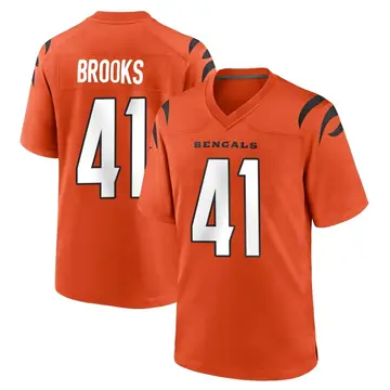 Youth Cincinnati Bengals Nate Brooks Orange Game Jersey By Nike