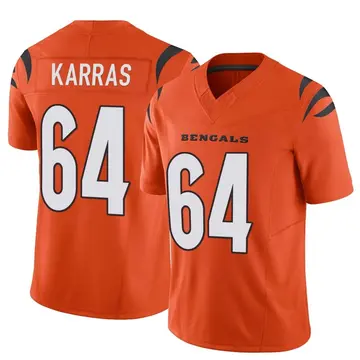 Ted Karras Men's Nike White Cincinnati Bengals Game Custom Jersey Size: 3XL